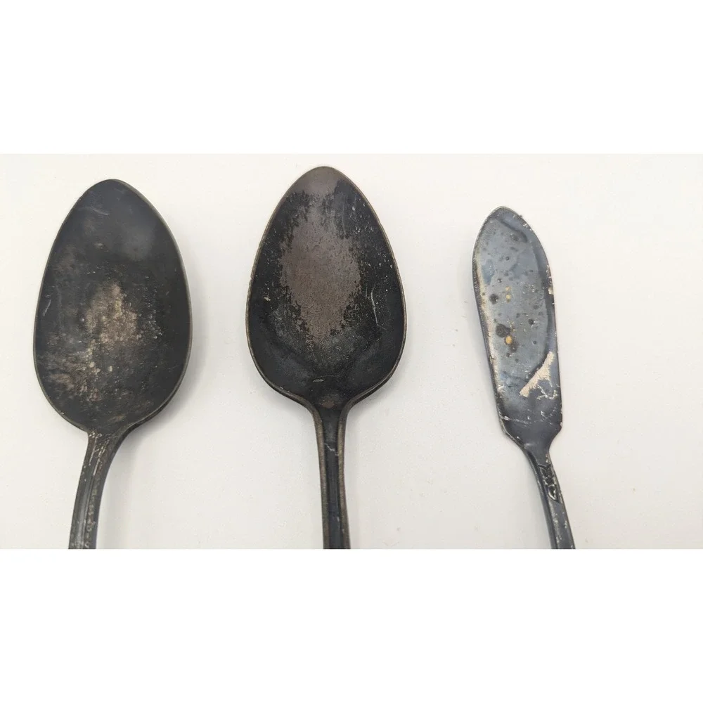 Vintage W Rogers‎ Mfg Co Spoons Holmes & Edwards Butter Spreader Silverplate 3pc